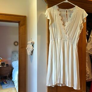 Crochet Ivory Dress